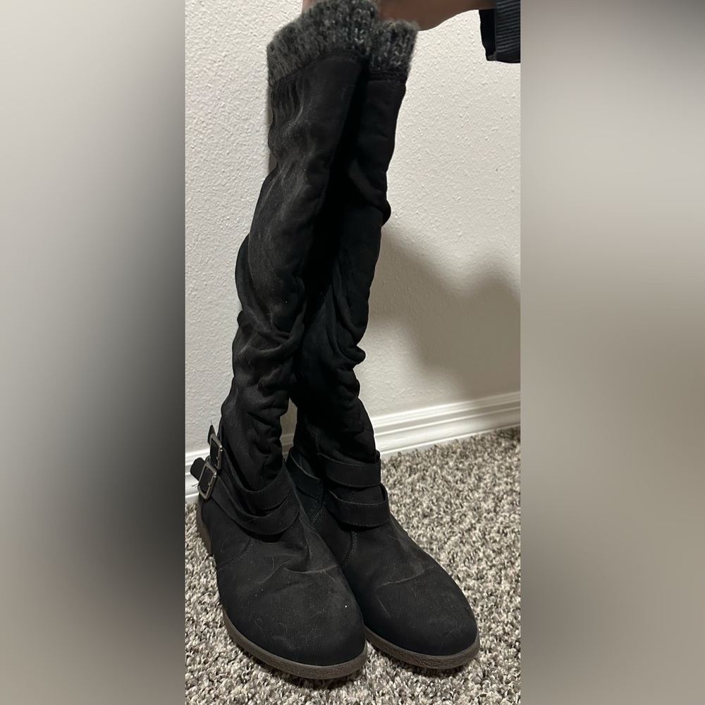 Just Fab boots size 7.5 black